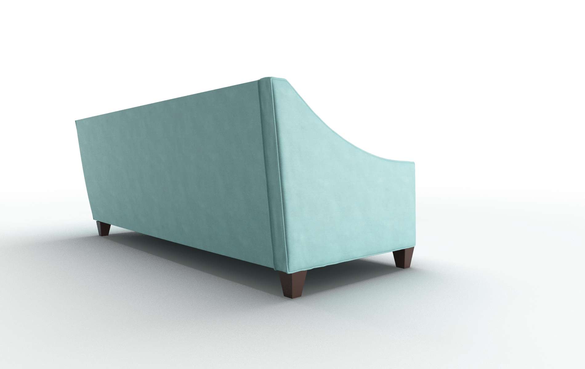 Berlin Curious Turquoise Sectional espresso legs 3