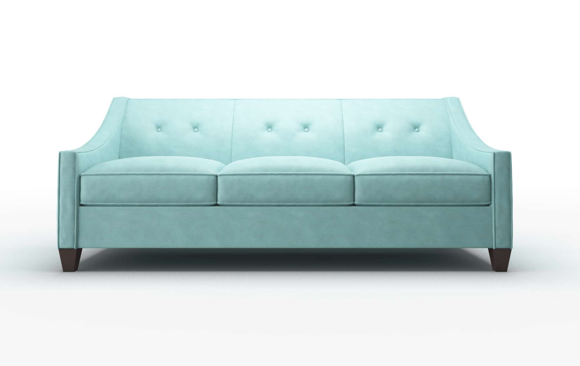 Berlin Curious Turquoise chair espresso legs