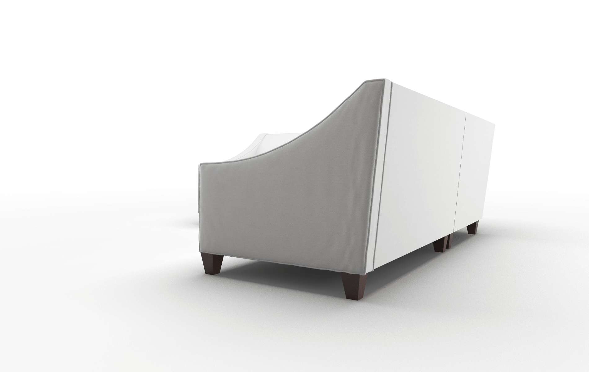 Berlin Dawson Platinum Sectional espresso legs 4