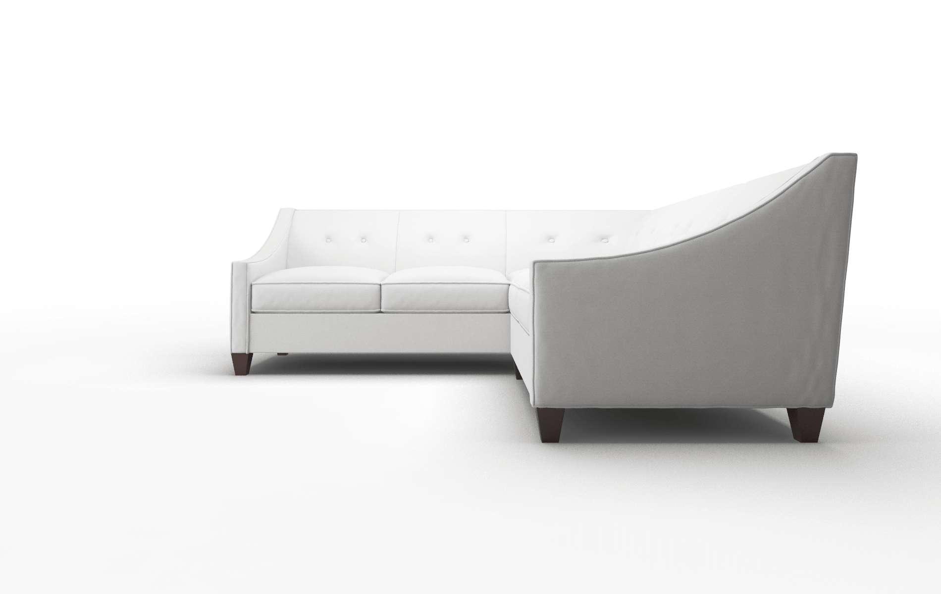 Berlin Dawson Platinum Sectional espresso legs 5