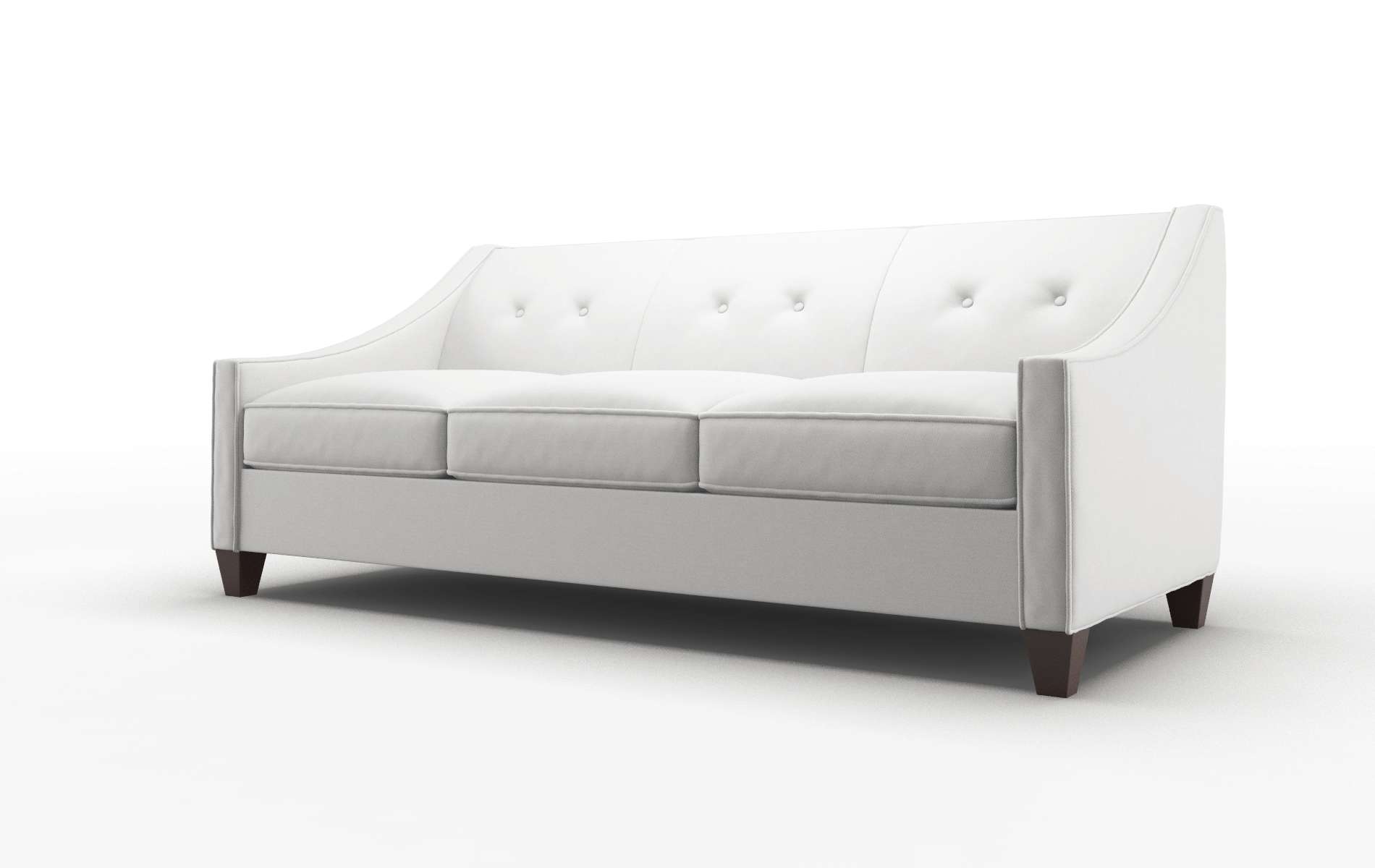 Berlin Dawson Platinum Sofa espresso legs 4