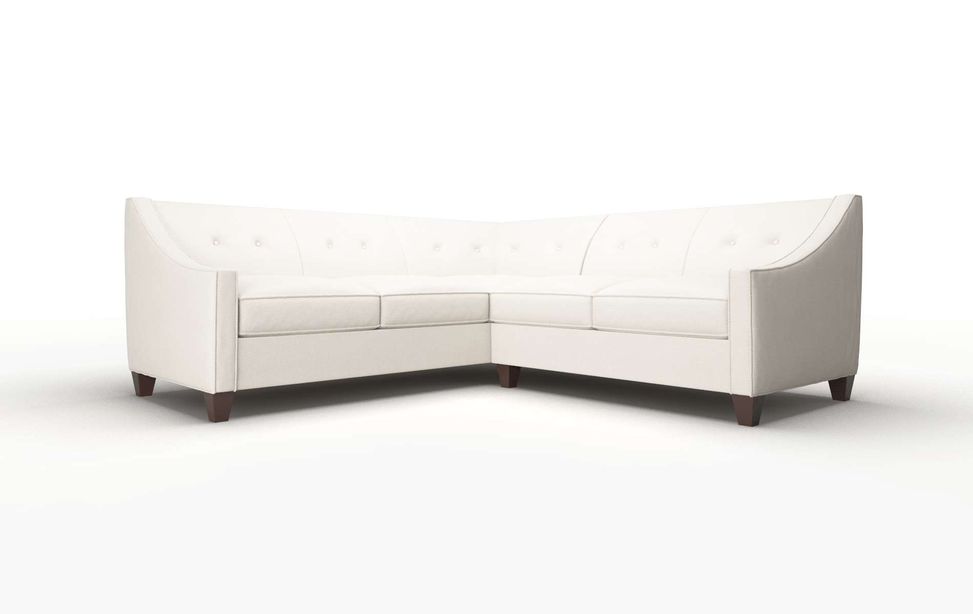 Berlin Dawson Sand Sectional espresso legs 1