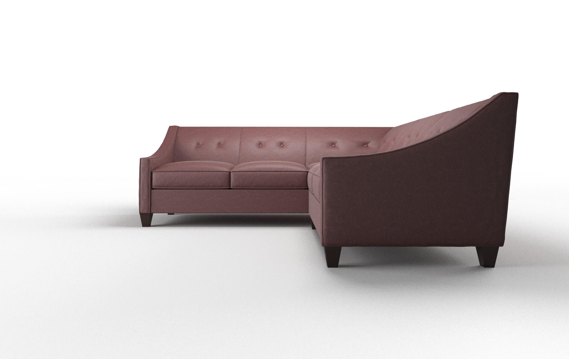 Berlin Derby Berry Sectional espresso legs 5