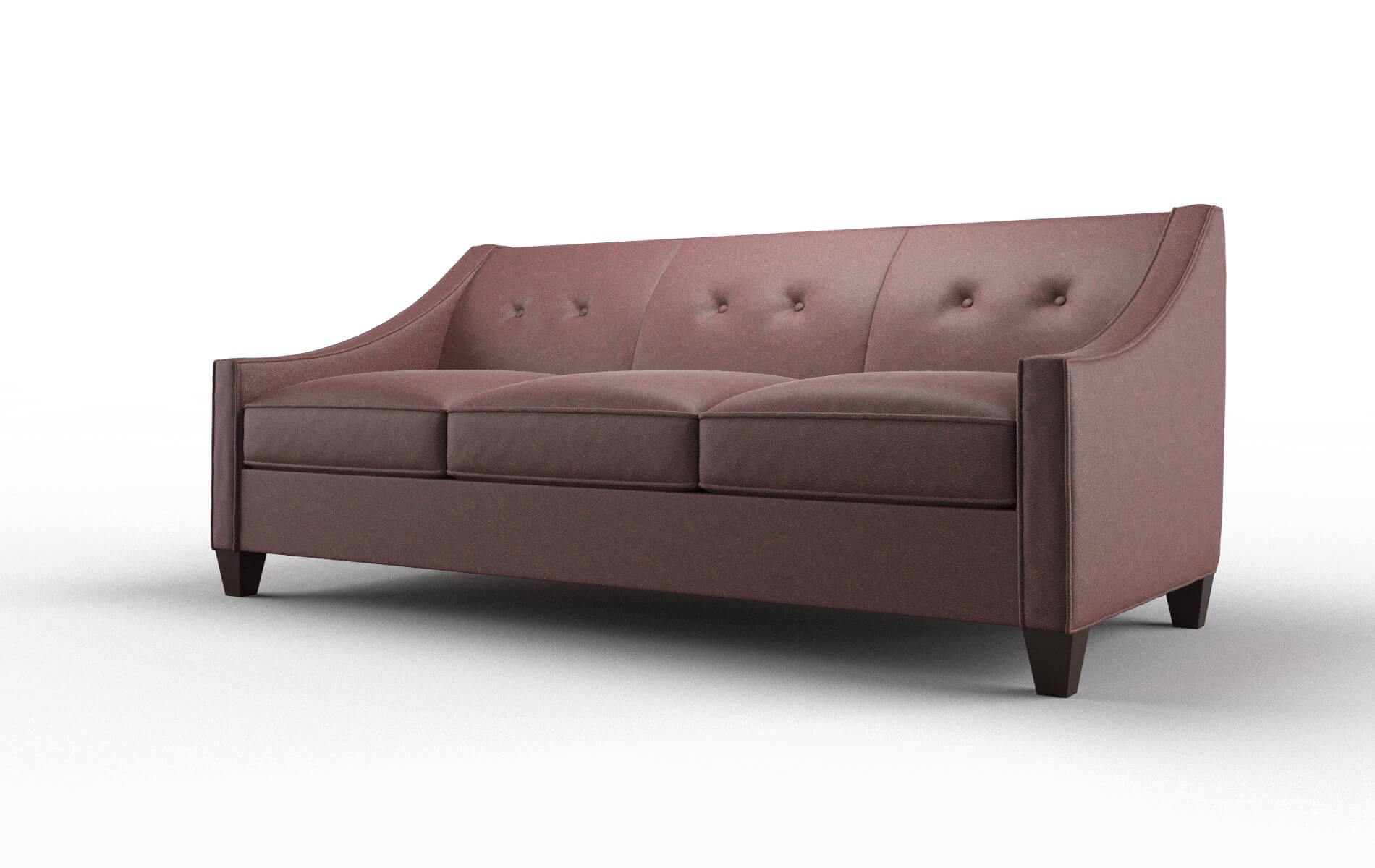Berlin Derby Berry Sofa espresso legs 4
