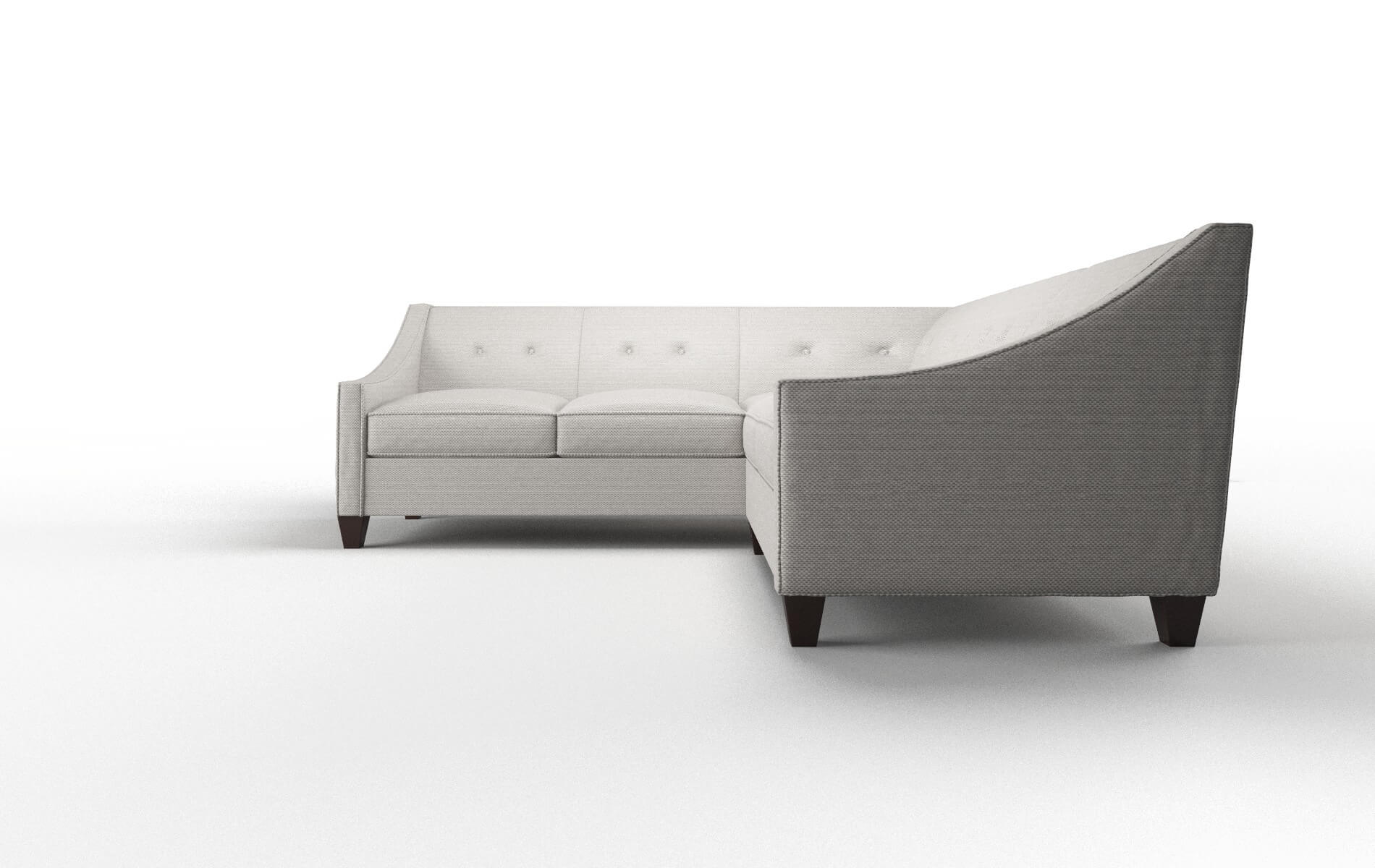 Berlin Derby Grey Sectional espresso legs 5