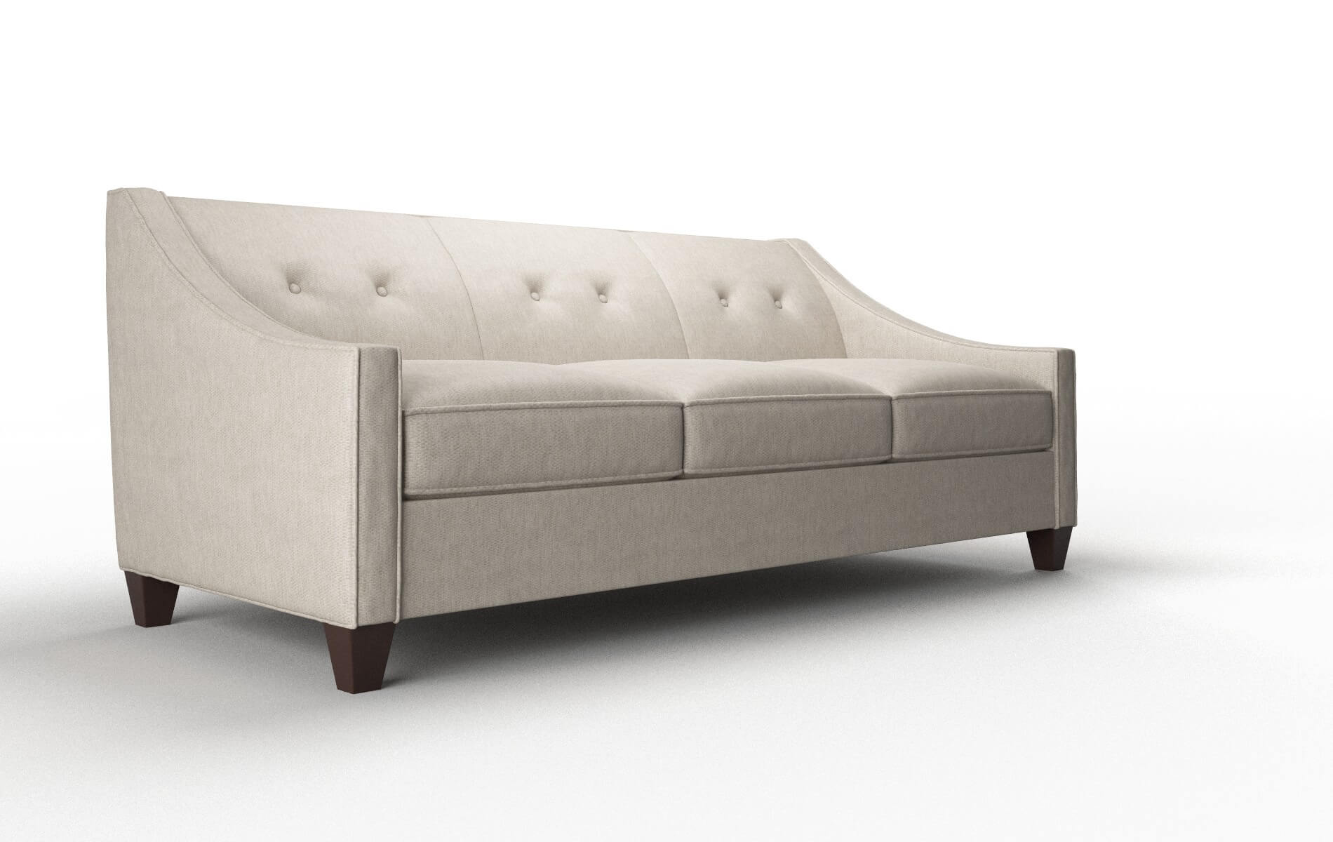 Berlin Derby Linen Sofa espresso legs 2