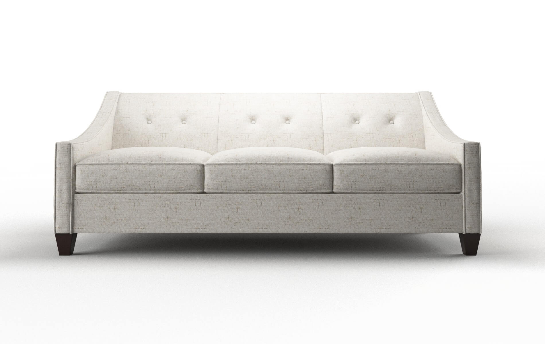 Berlin Derby Taupe Sofa espresso legs 1