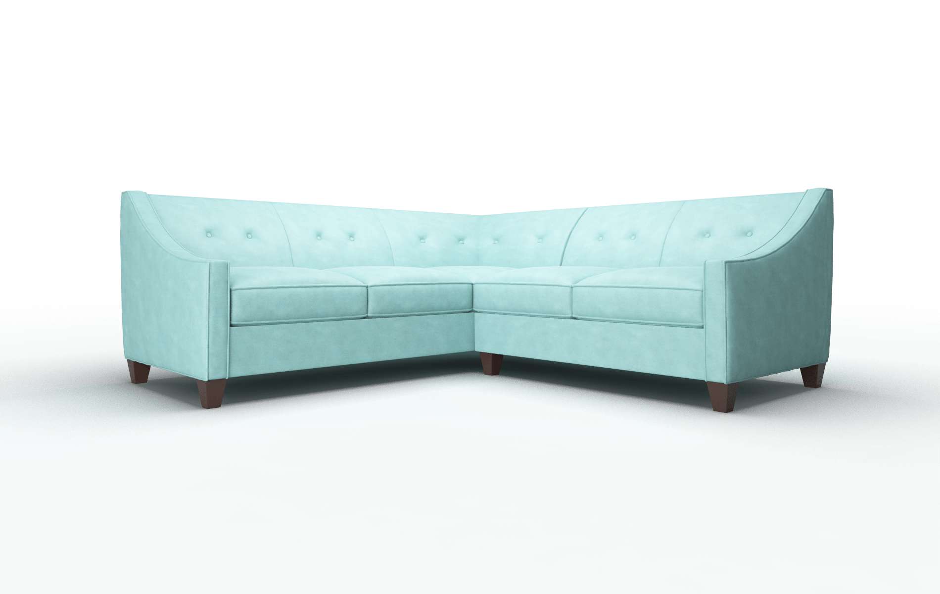 Berlin Dream_d French_blue Sectional espresso legs 1