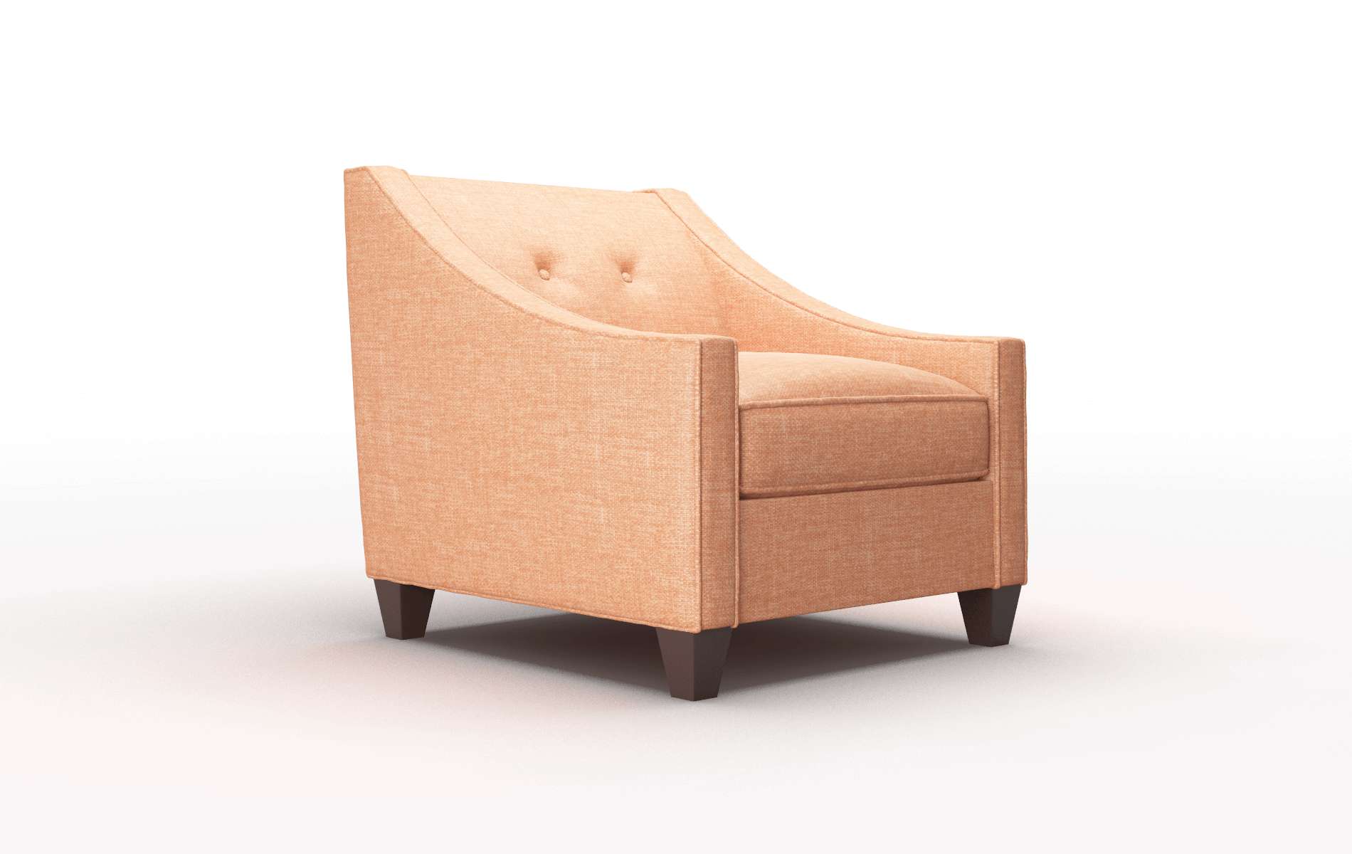 Berlin Durham Tangerine Chair espresso legs 2