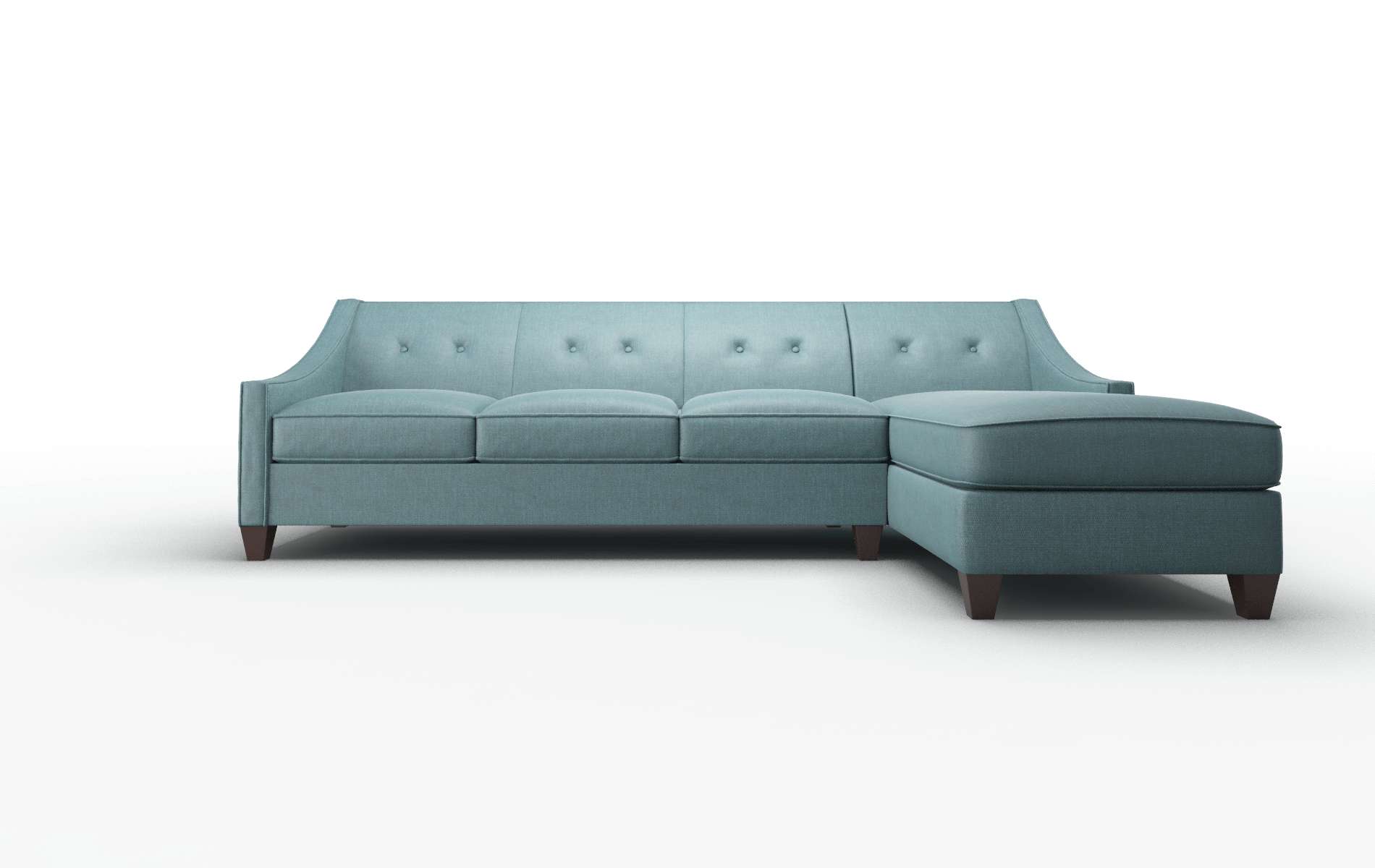 Berlin Elliot teal Panel Espresso Legs  1