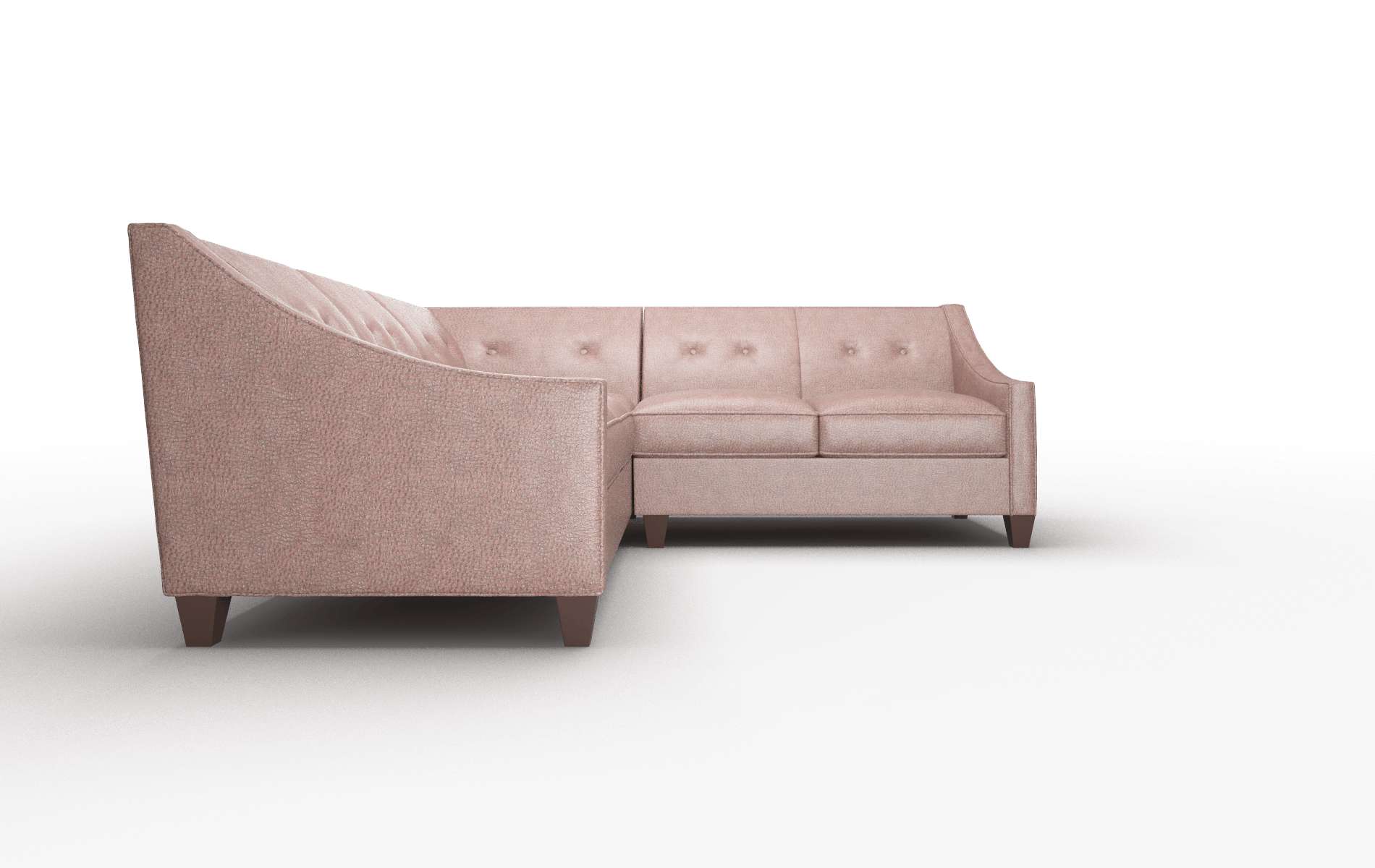 Berlin Ford Brown Sectional espresso legs 2
