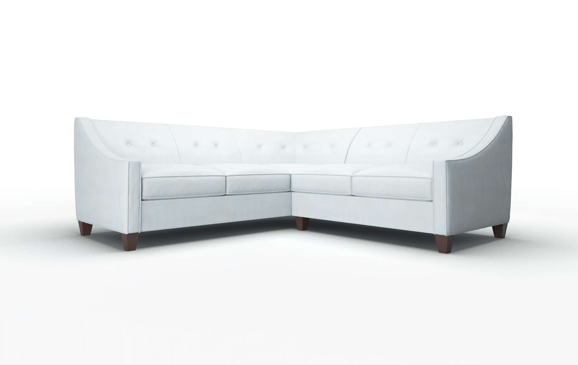 Berlin Hathaway aqua Sectional Espresso Legs  1