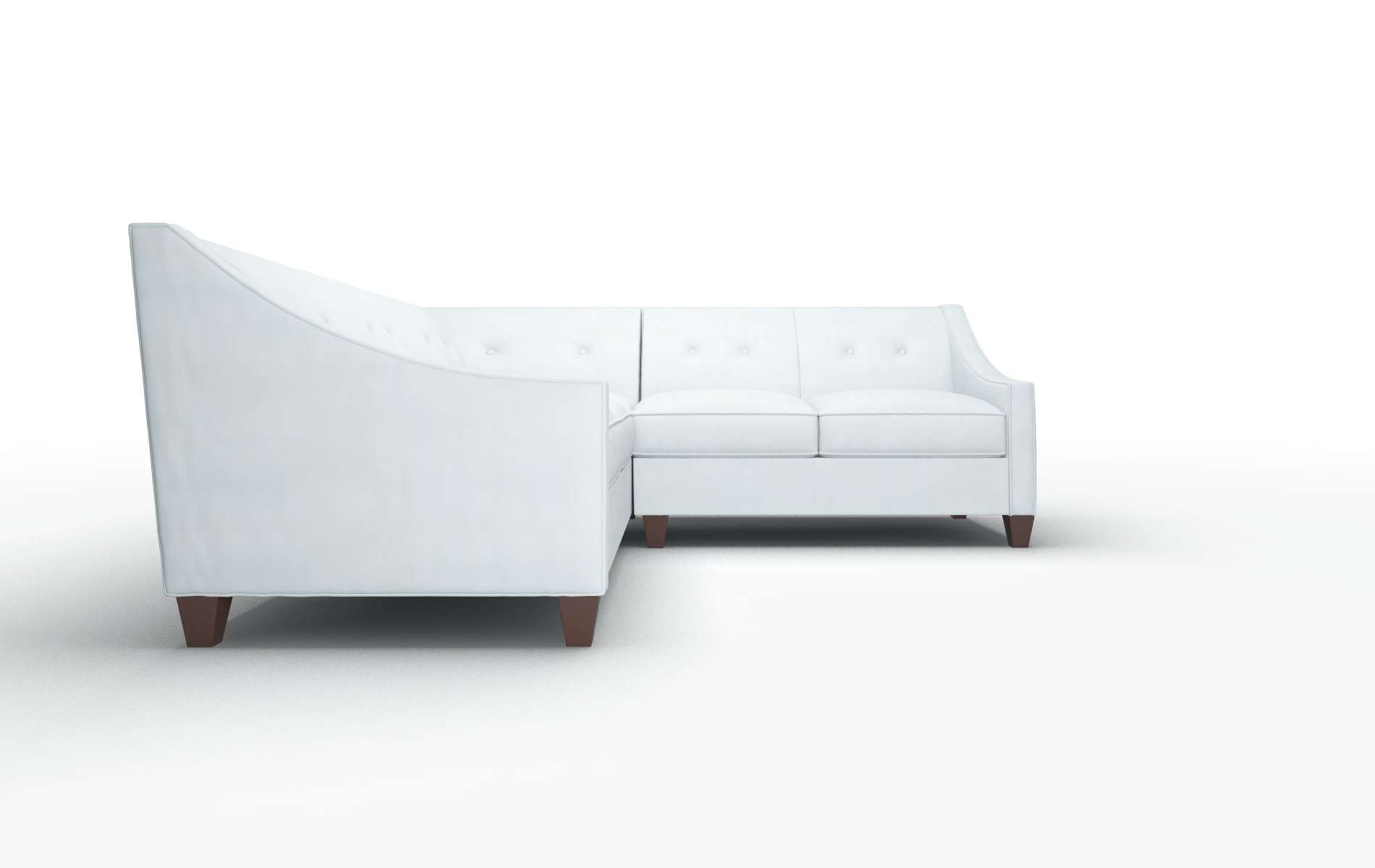 Berlin Hathaway Aqua Sectional espresso legs 2