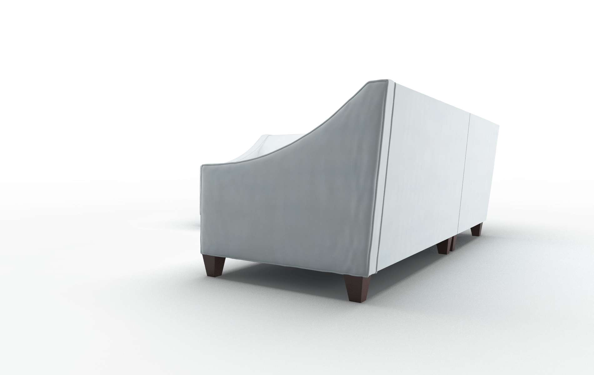 Berlin Hathaway Aqua Sectional espresso legs 4