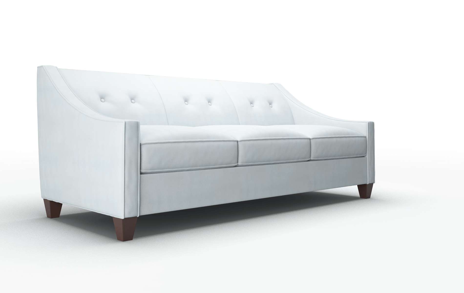 Berlin Hathaway Aqua Sofa espresso legs 2