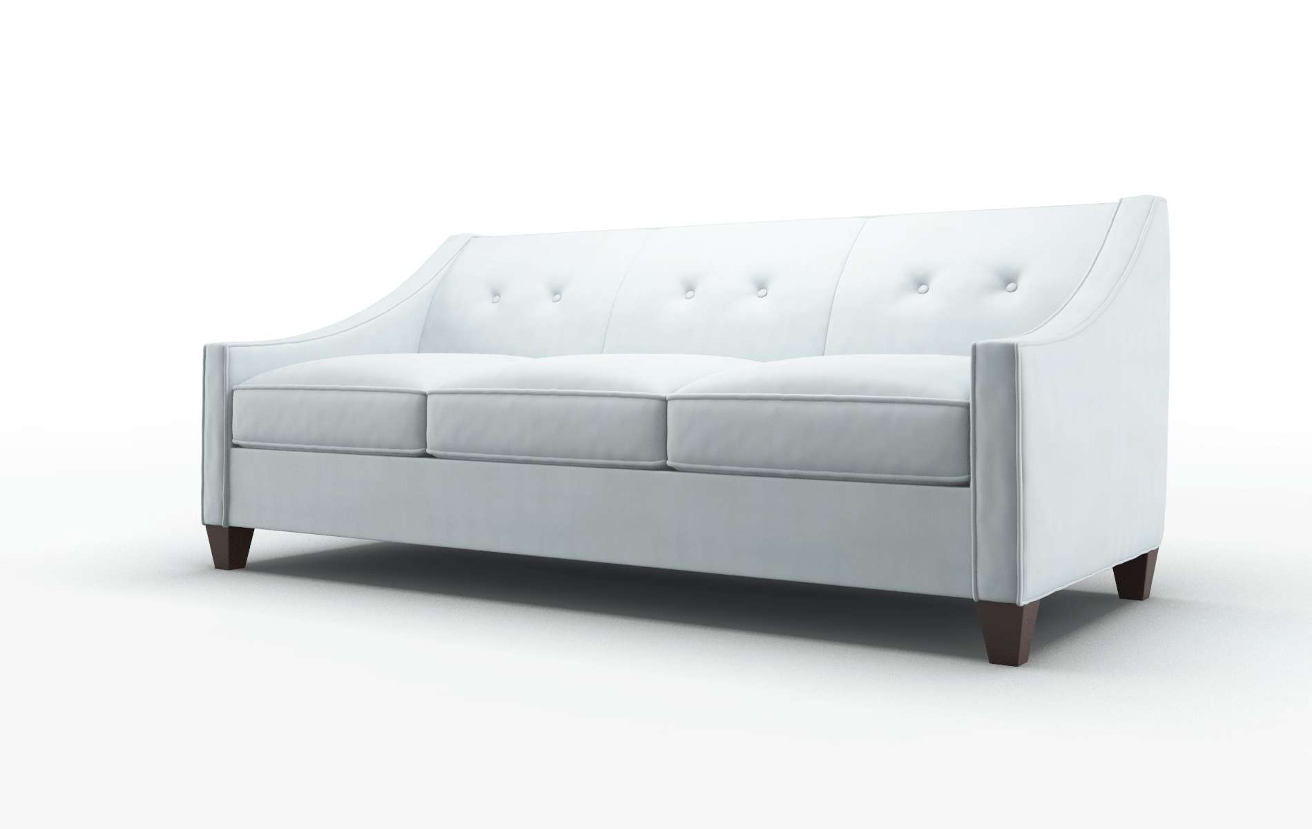 Berlin Hathaway Aqua Sofa espresso legs 4