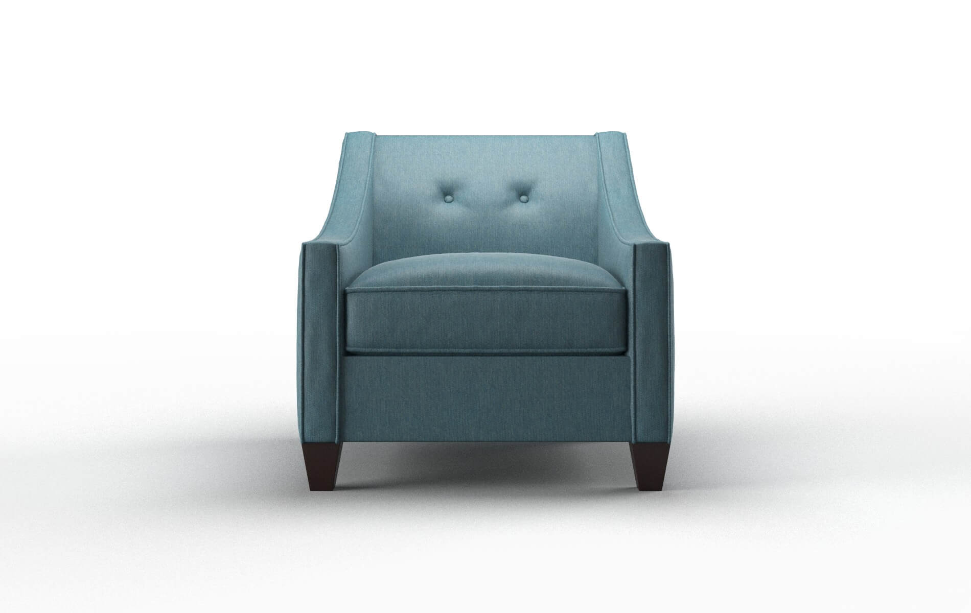 Berlin Hepburn Teal Chair espresso legs 1