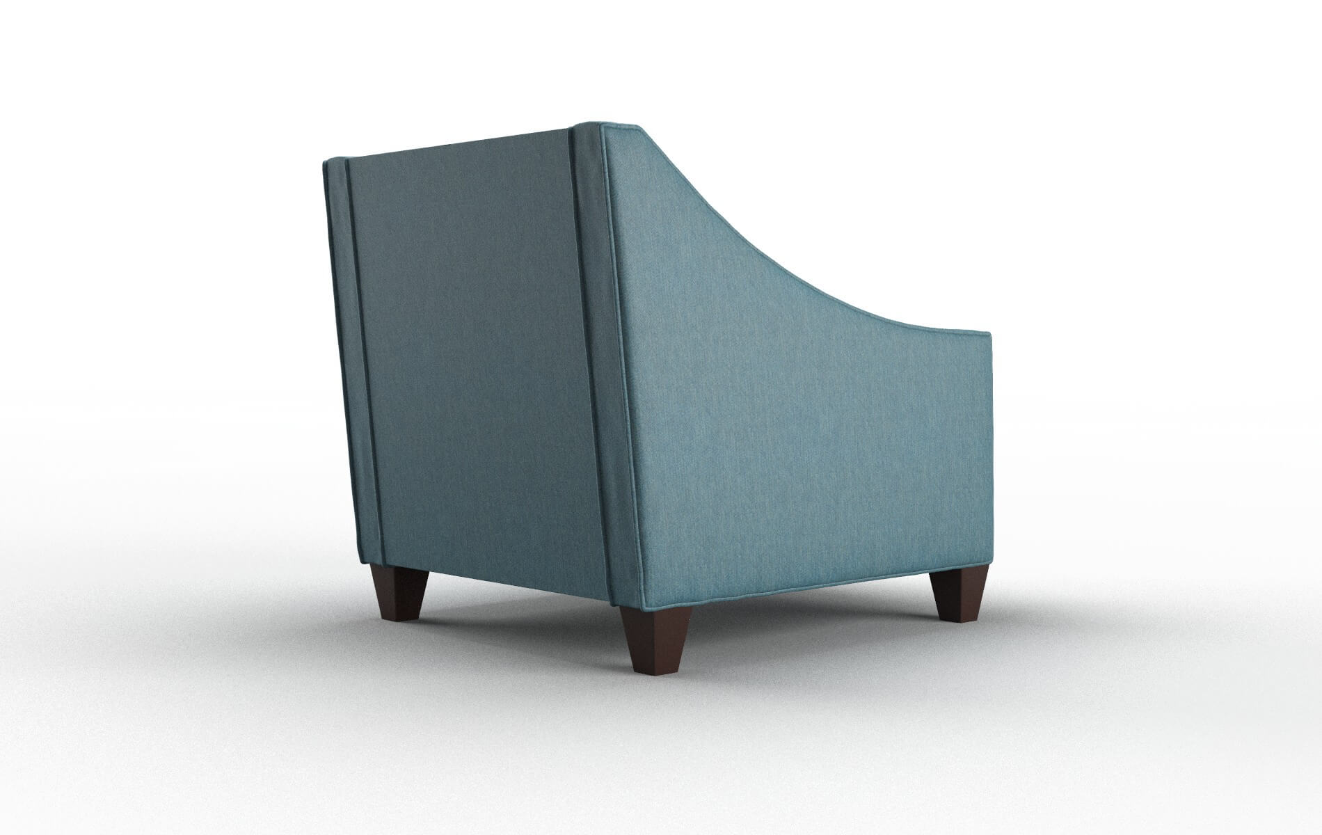 Berlin Hepburn Teal Chair espresso legs 5