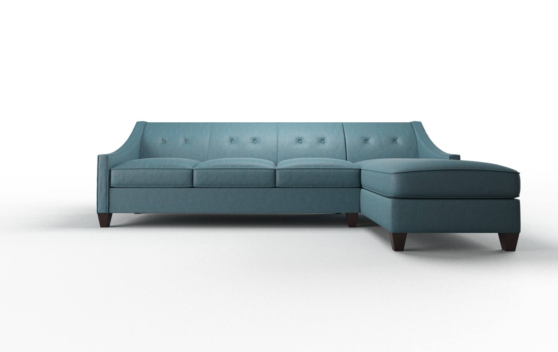 Berlin Hepburn Teal Panel espresso legs 1