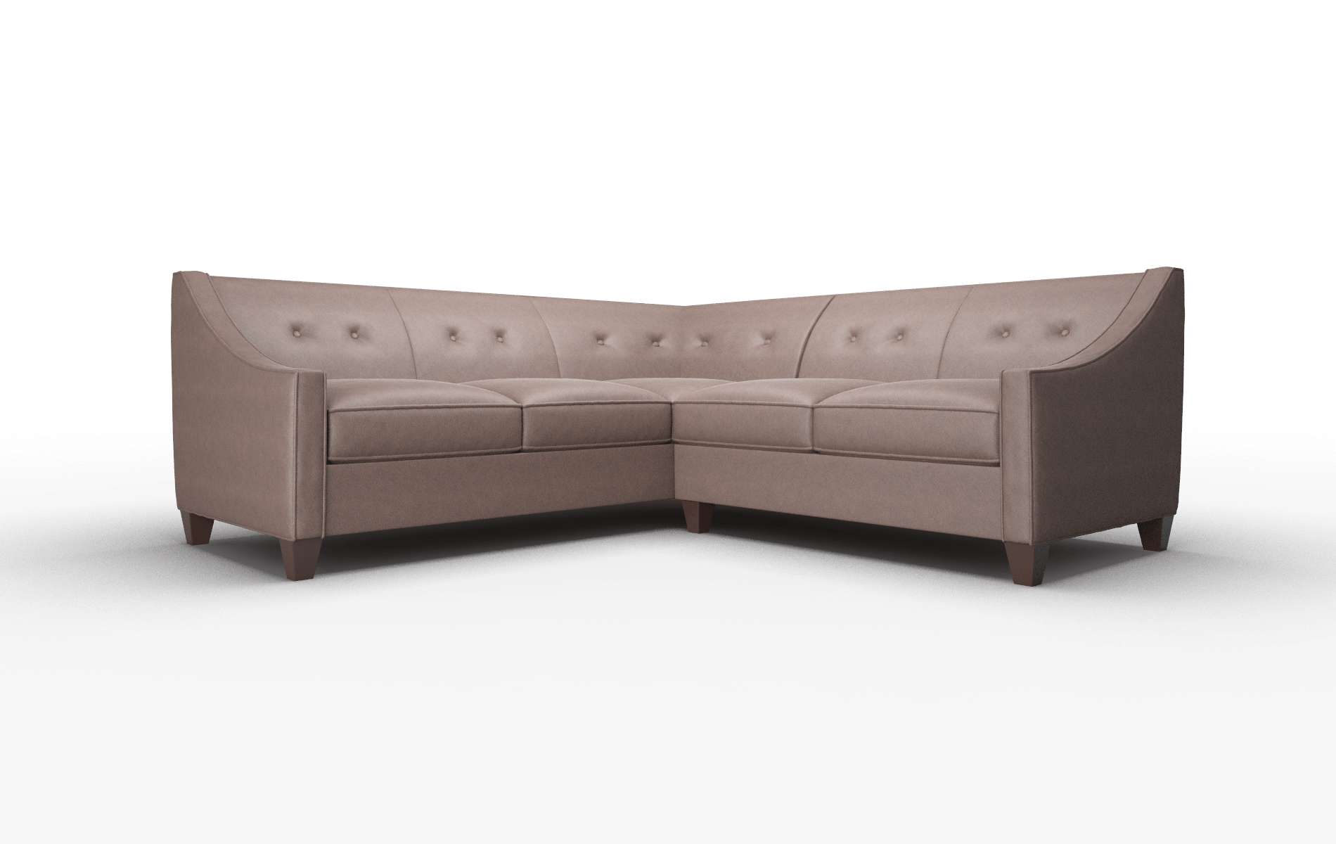 Berlin Insight Cafe Sectional espresso legs 1