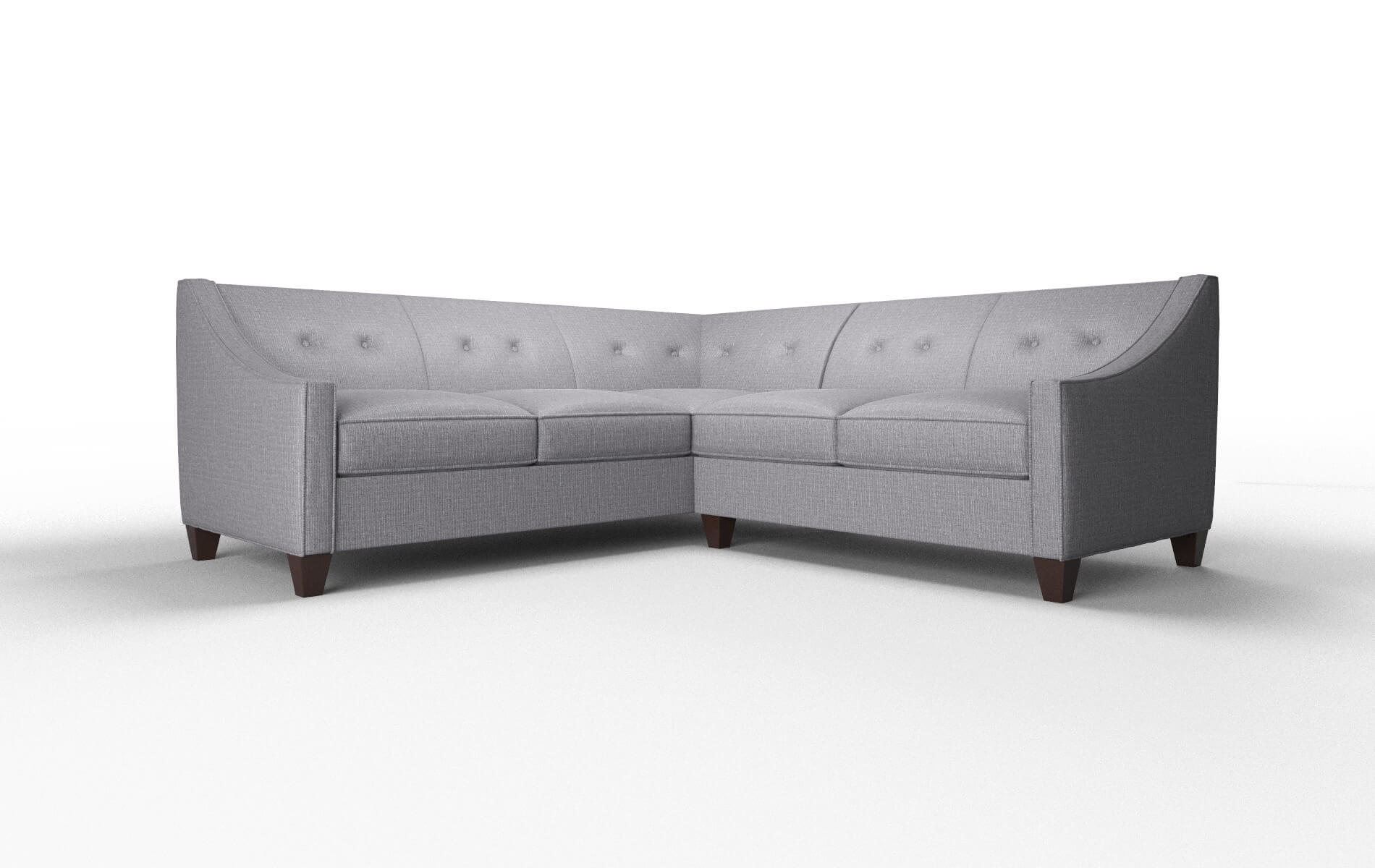 Berlin Insight Denim Sectional espresso legs 1