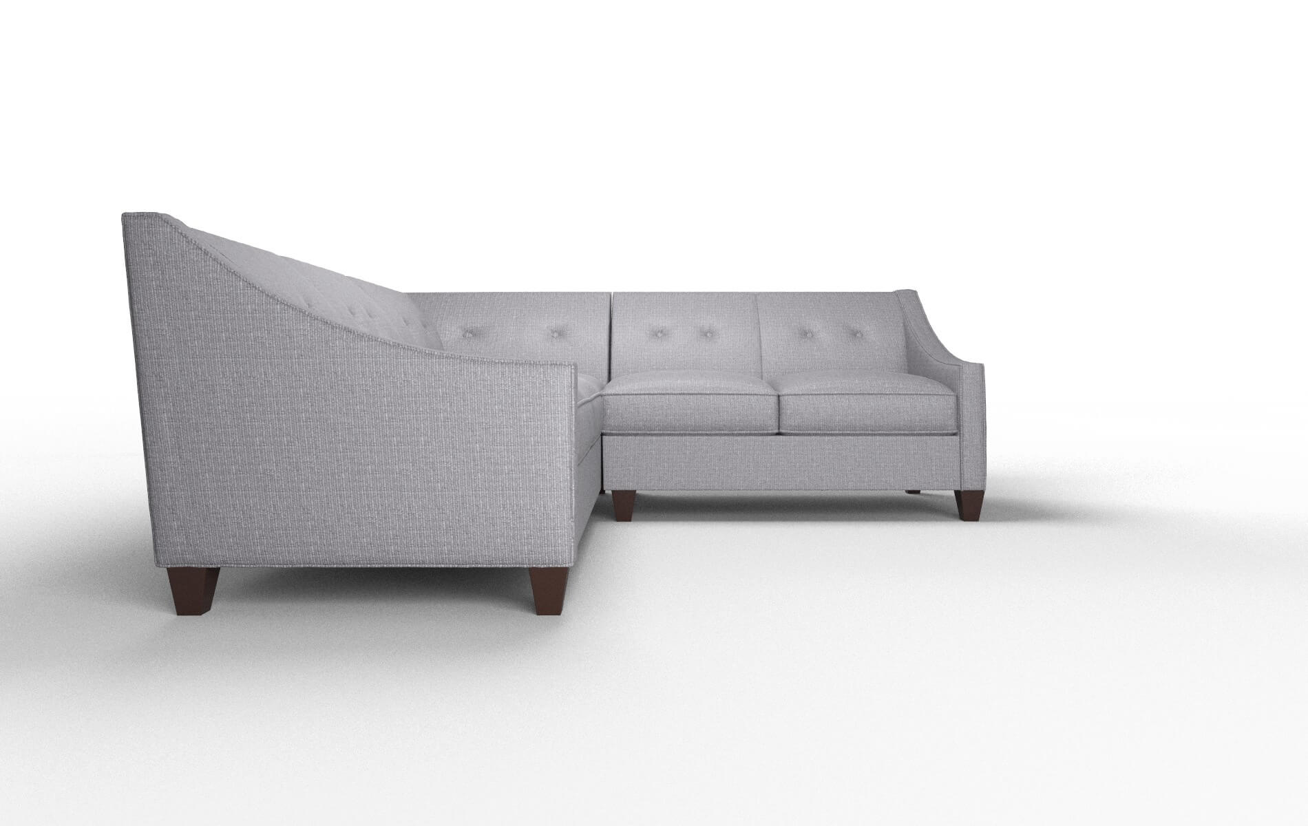 Berlin Insight Denim Sectional espresso legs 2