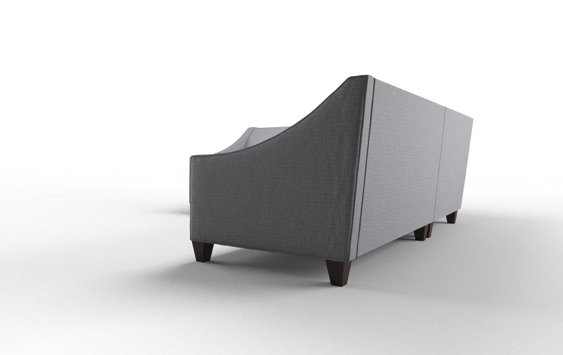 Berlin Insight Denim Sectional espresso legs 4