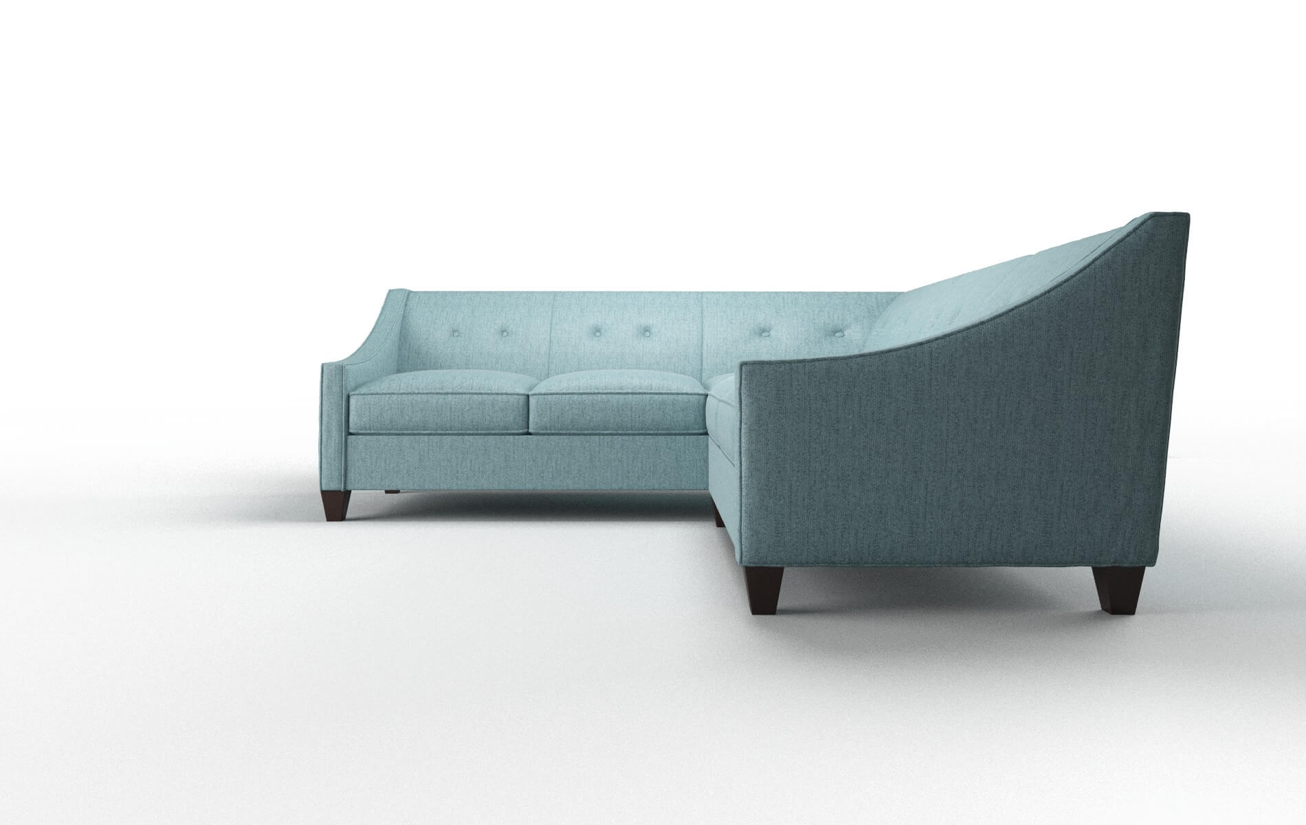 Berlin Insight Peacock Sectional espresso legs 5
