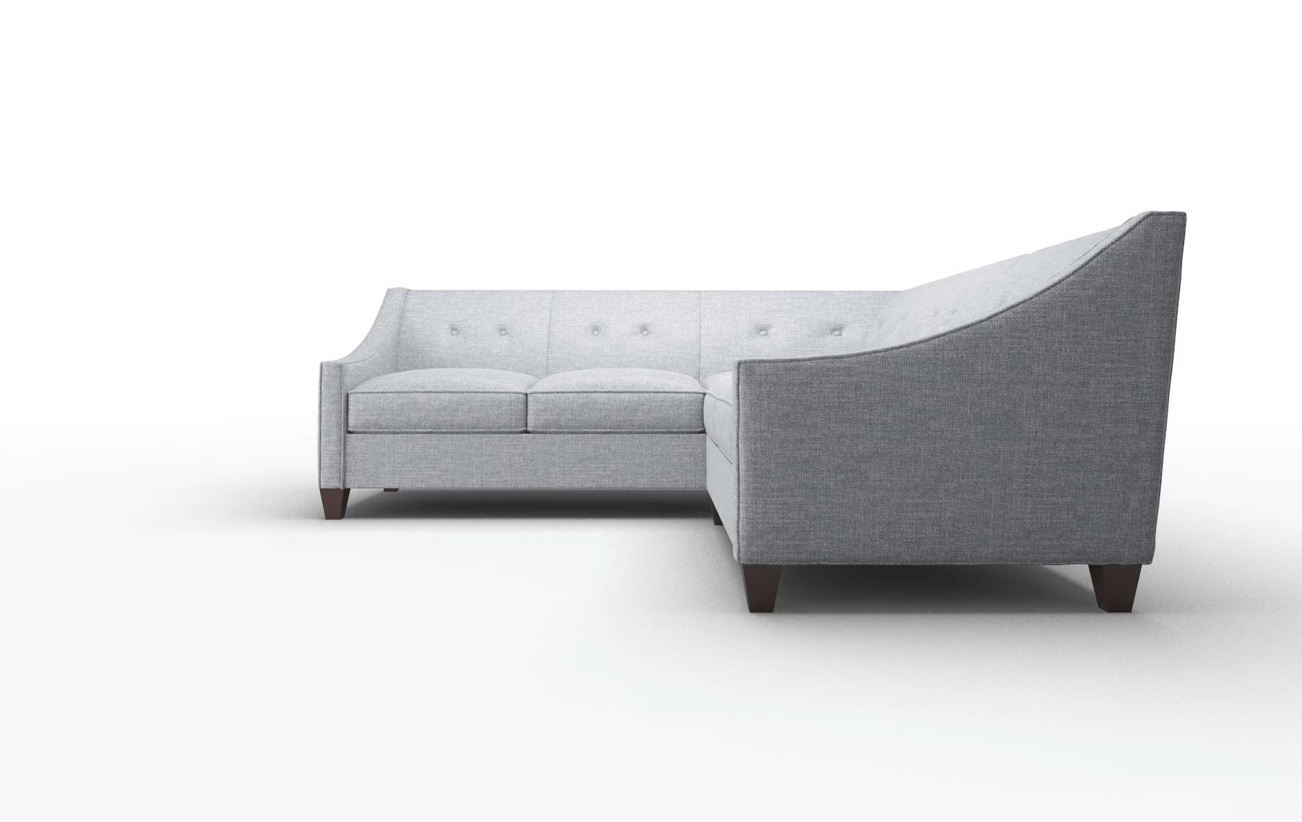 Berlin Keylargo Ash Sectional espresso legs 5