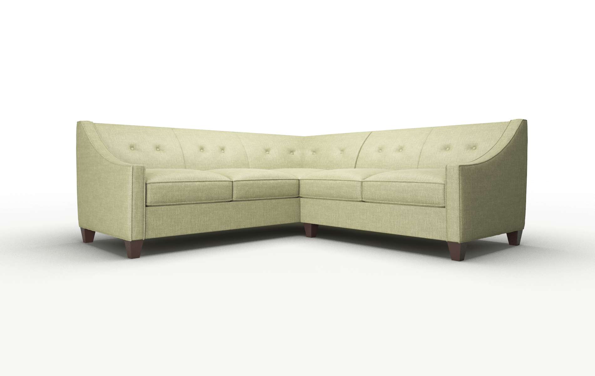 Berlin Keylargo grass Sectional Espresso Legs  1