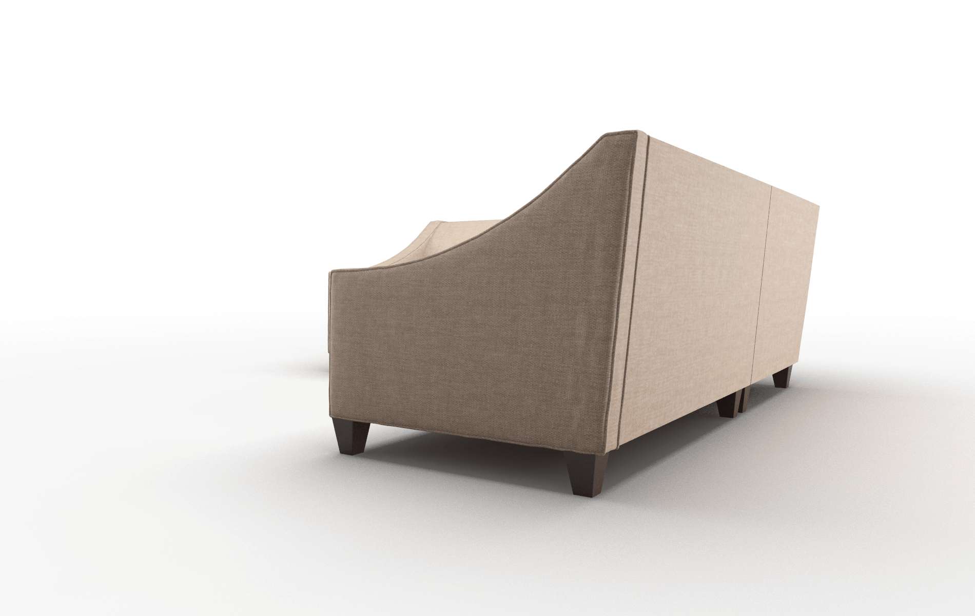 Berlin Keylargo Mink Sectional espresso legs 4