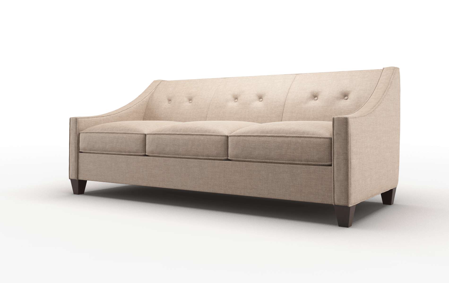 Berlin Keylargo Mink Sofa espresso legs 4