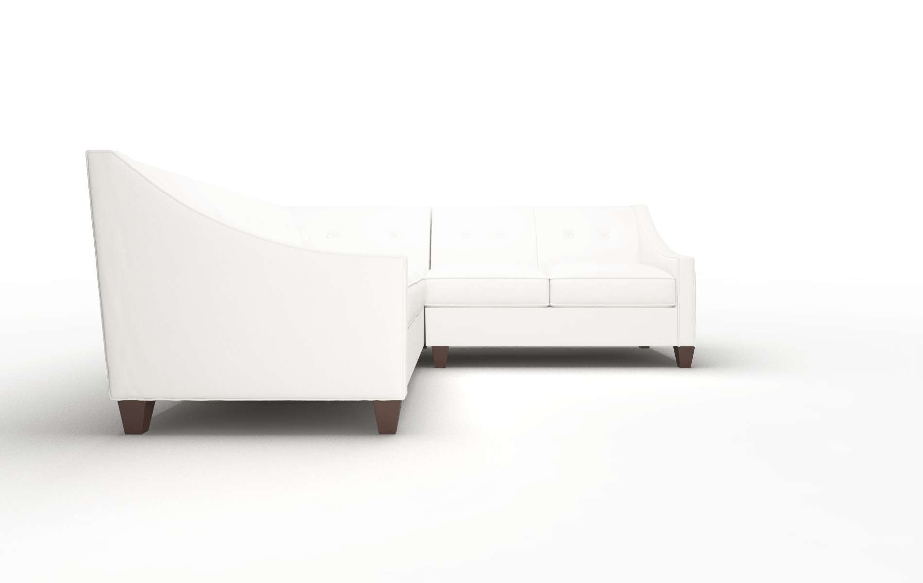 Berlin Keylargo Oatmeal Sectional espresso legs 2