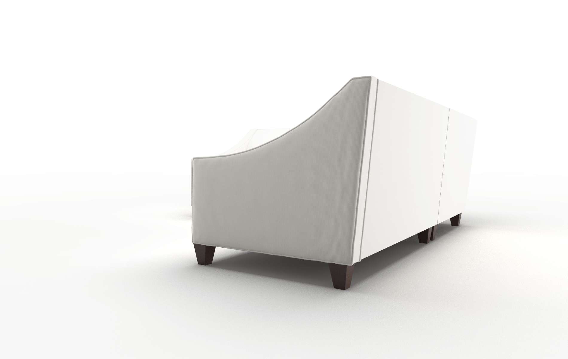 Berlin Keylargo Oatmeal Sectional espresso legs 4