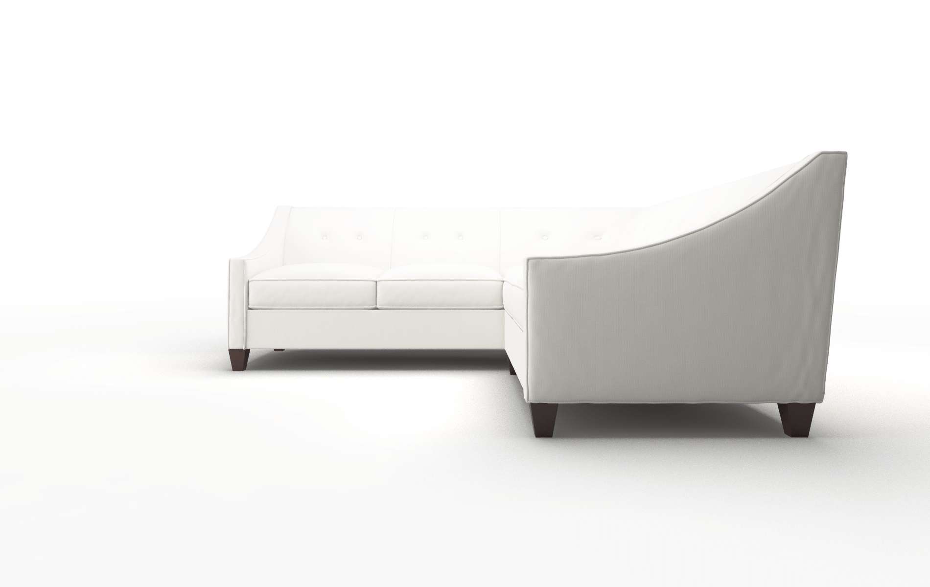 Berlin Keylargo Oatmeal Sectional espresso legs 5