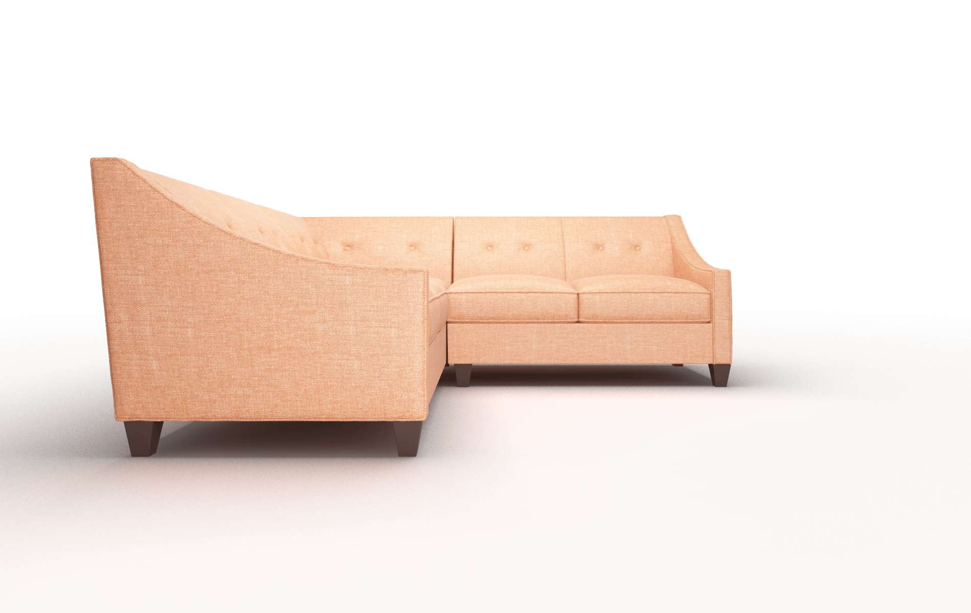 Berlin Keylargo Terracotta Sectional espresso legs 2