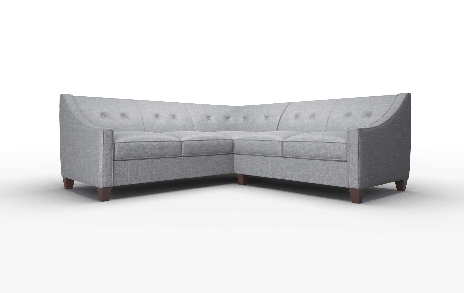 Berlin Lana Onyx Sectional espresso legs 1