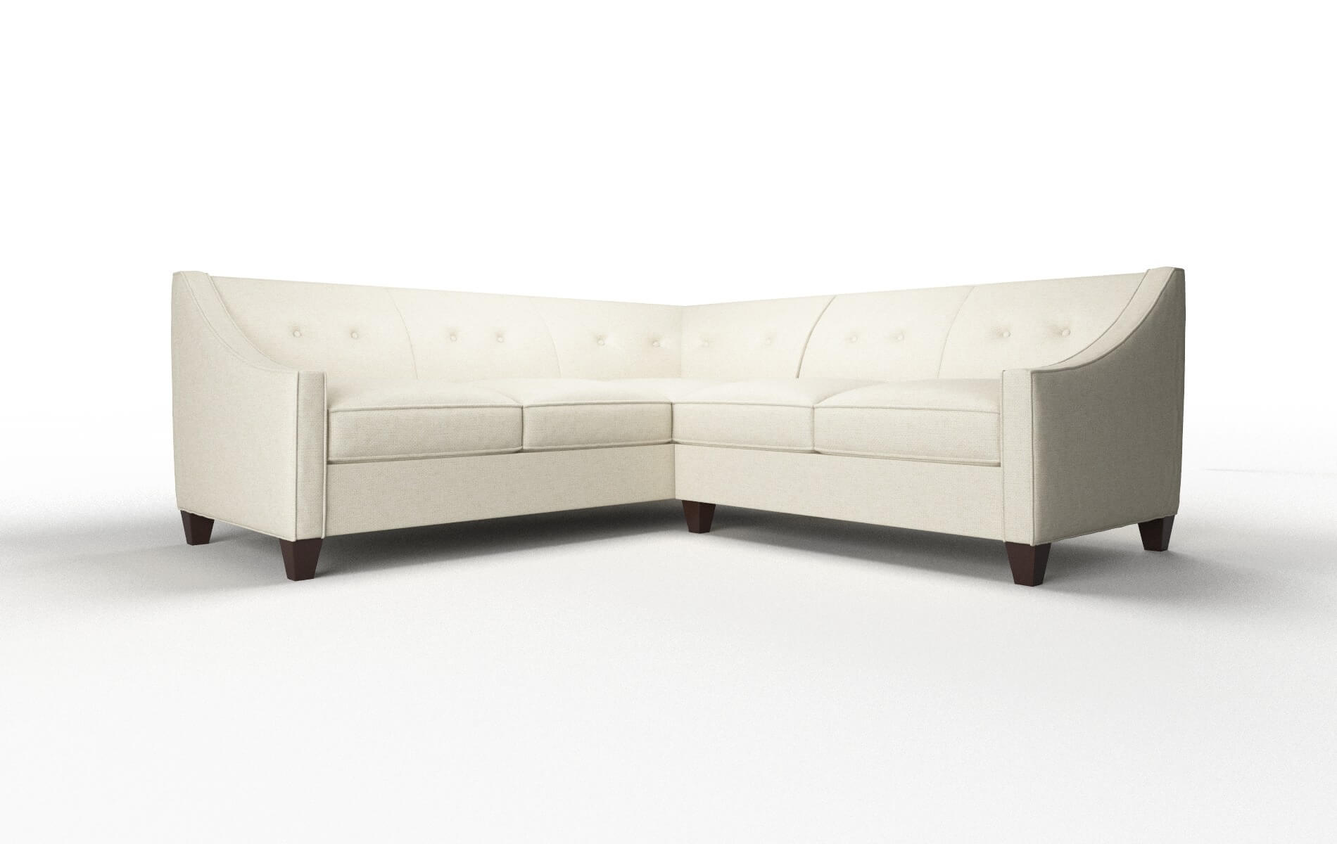 Berlin Lana Sand Sectional espresso legs 1