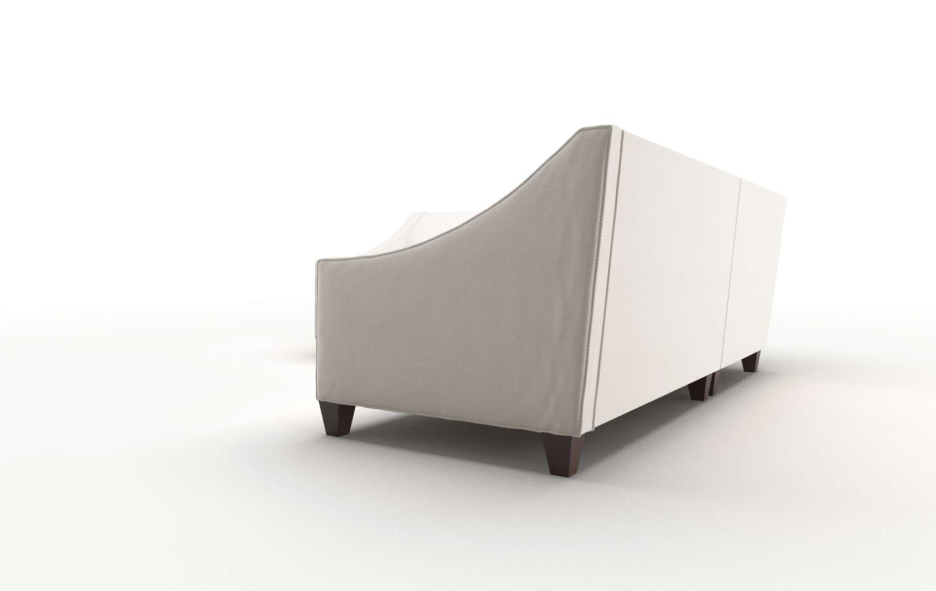 Berlin Malibu Linen Sectional espresso legs 4