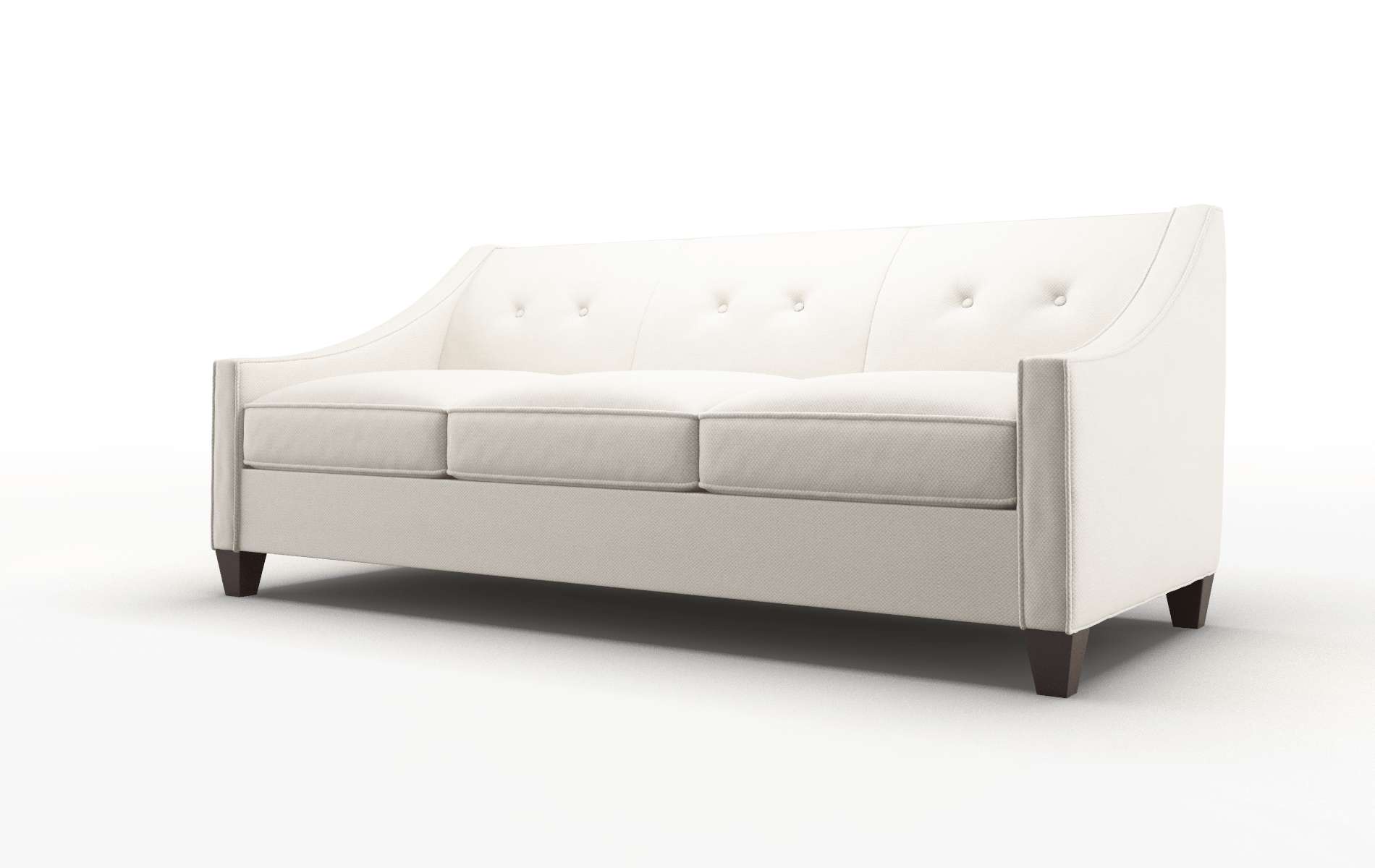 Berlin Malibu Linen Sofa espresso legs 4