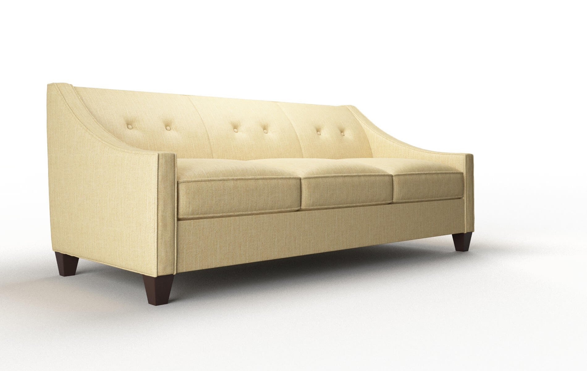 Berlin Malibu Maize Sofa espresso legs 2