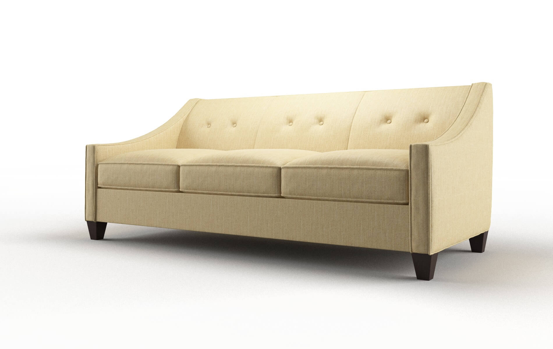 Berlin Malibu Maize Sofa espresso legs 4