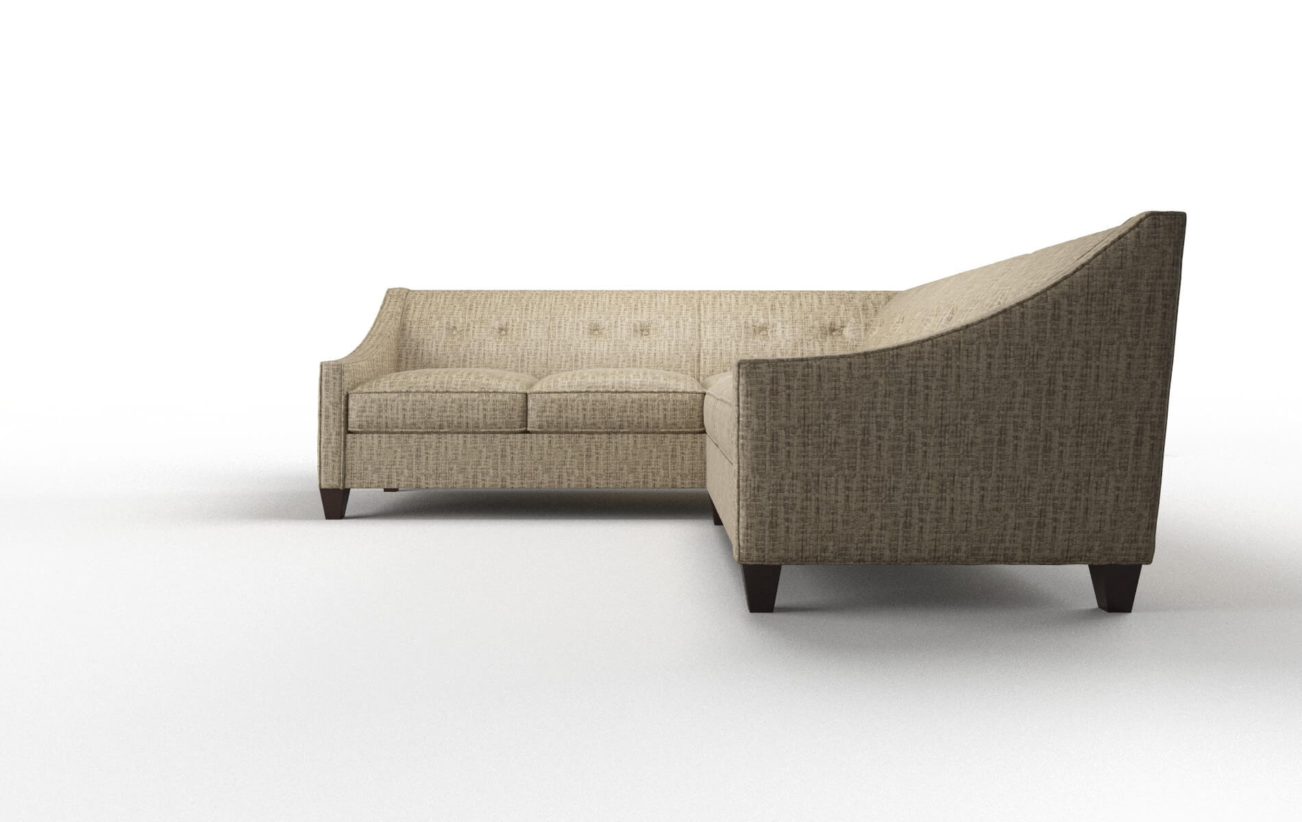 Berlin Marcy Camel Sectional espresso legs 5