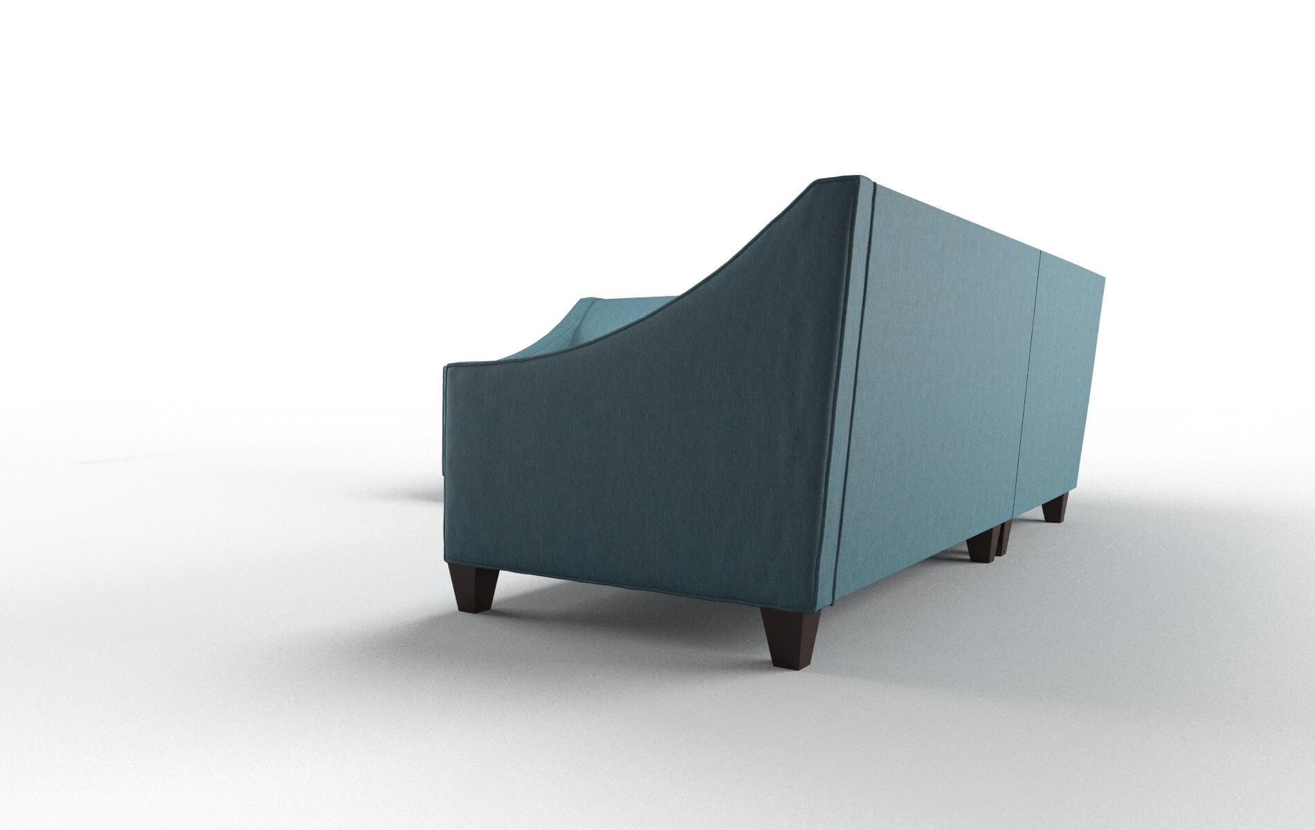 Berlin Merit Peacock Sectional espresso legs 4