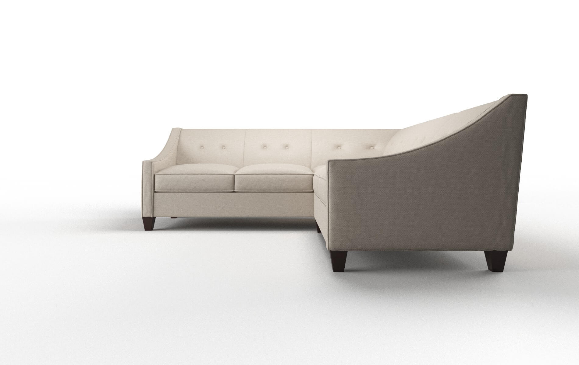 Berlin Naples Almond Sectional espresso legs 5