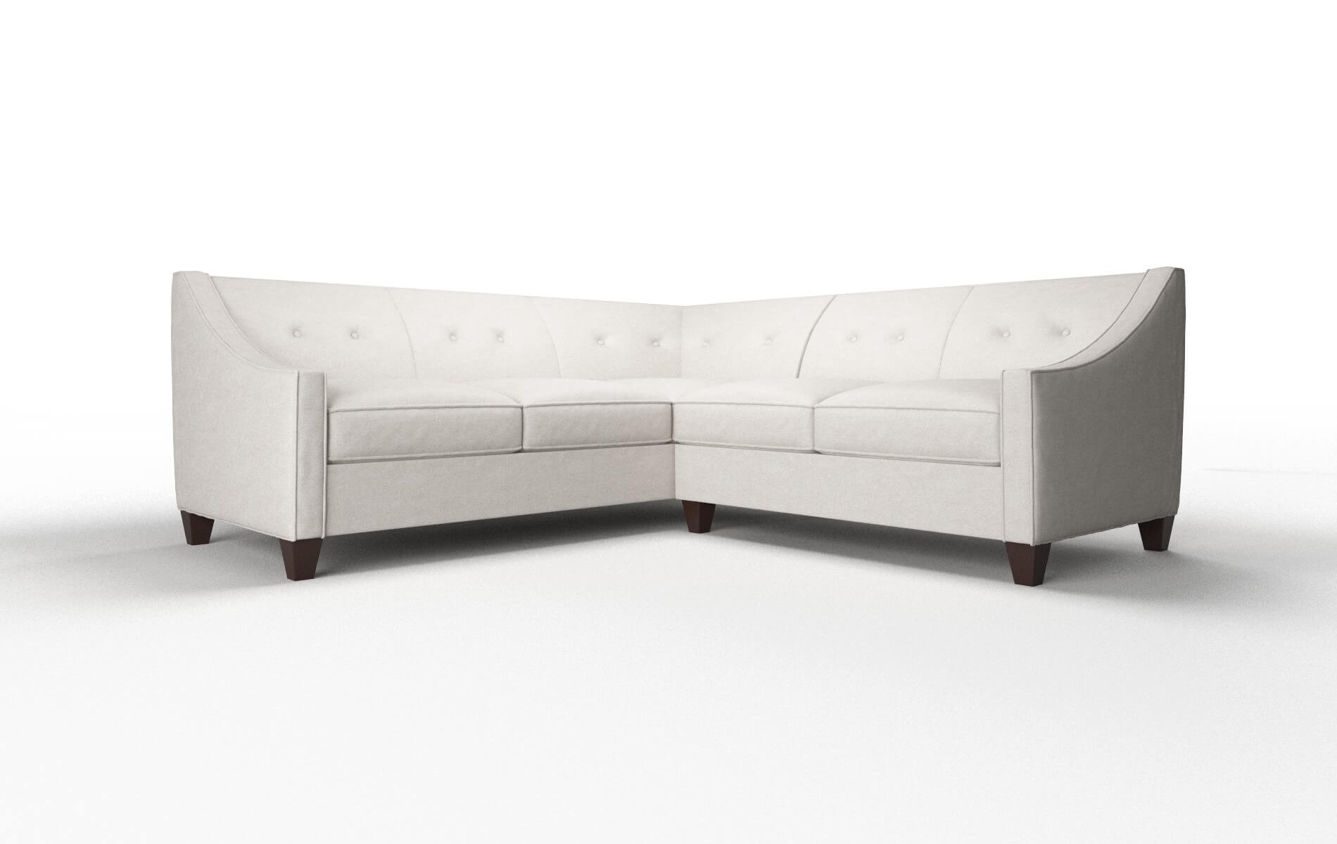 Berlin Noble Grey Sectional espresso legs 1