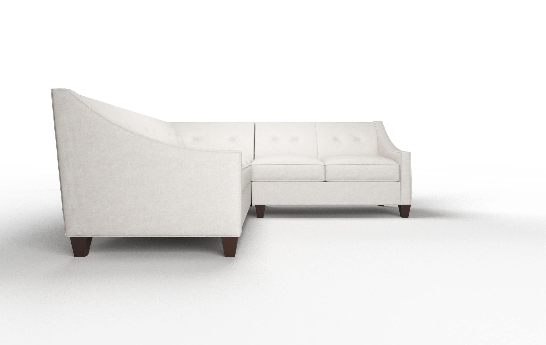 Berlin Noble Grey Sectional espresso legs 2