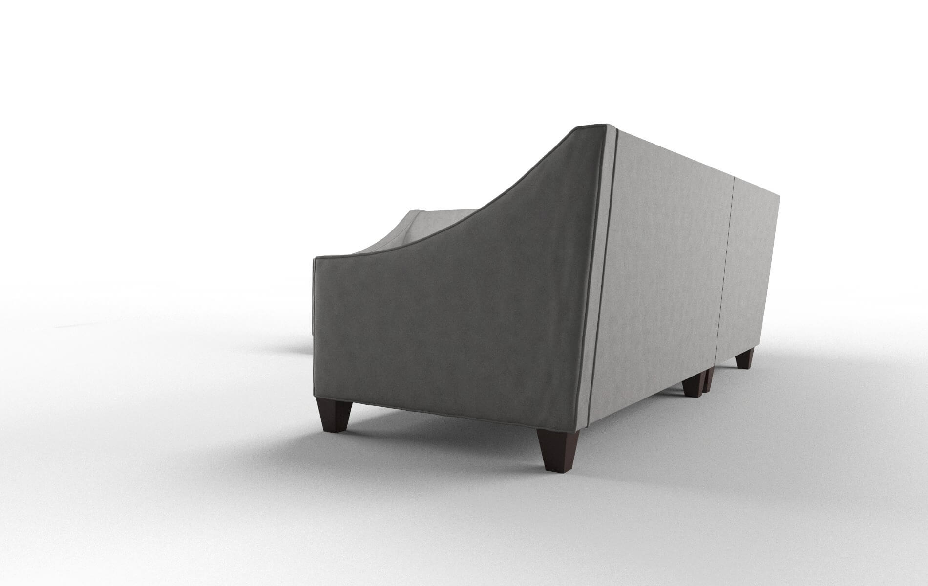 Berlin Noble Smoke Sectional espresso legs 4