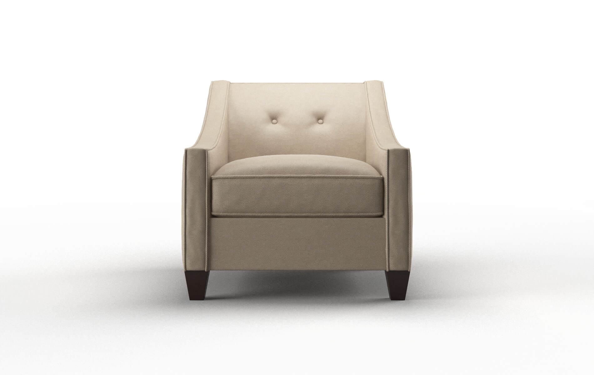 Berlin Oakley Taupe Chair espresso legs 1