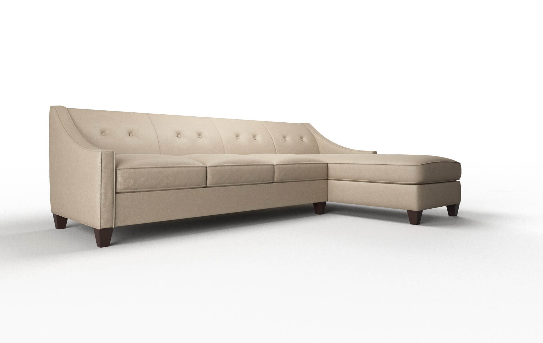 Berlin Oakley Taupe Panel espresso legs 2